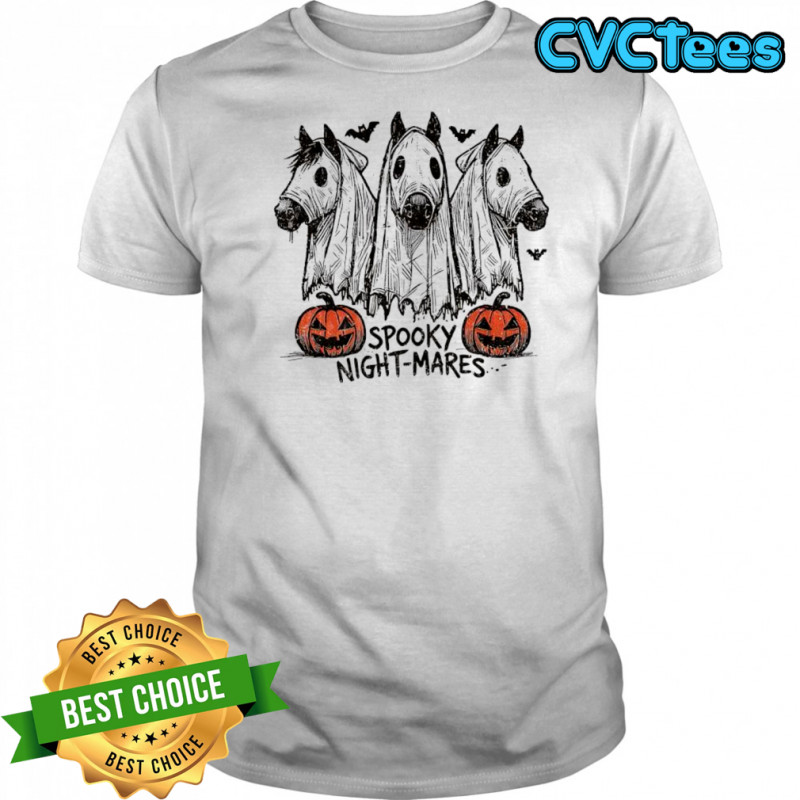 Halloween spooky night mares horse shirt