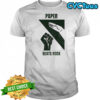 Hands paper beats rock shirt