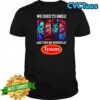 Horror characters we used to smile and then we worked at Tyson shirt