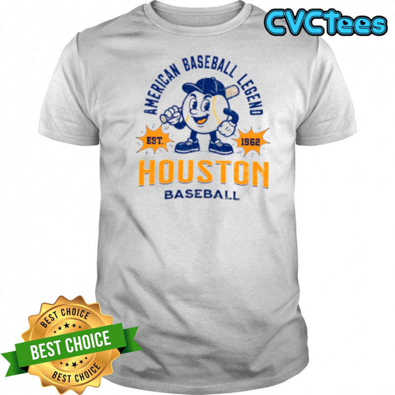Houston Baseball Legend Tee or American Baseball Legend Est. 1962 Houston Shirt
