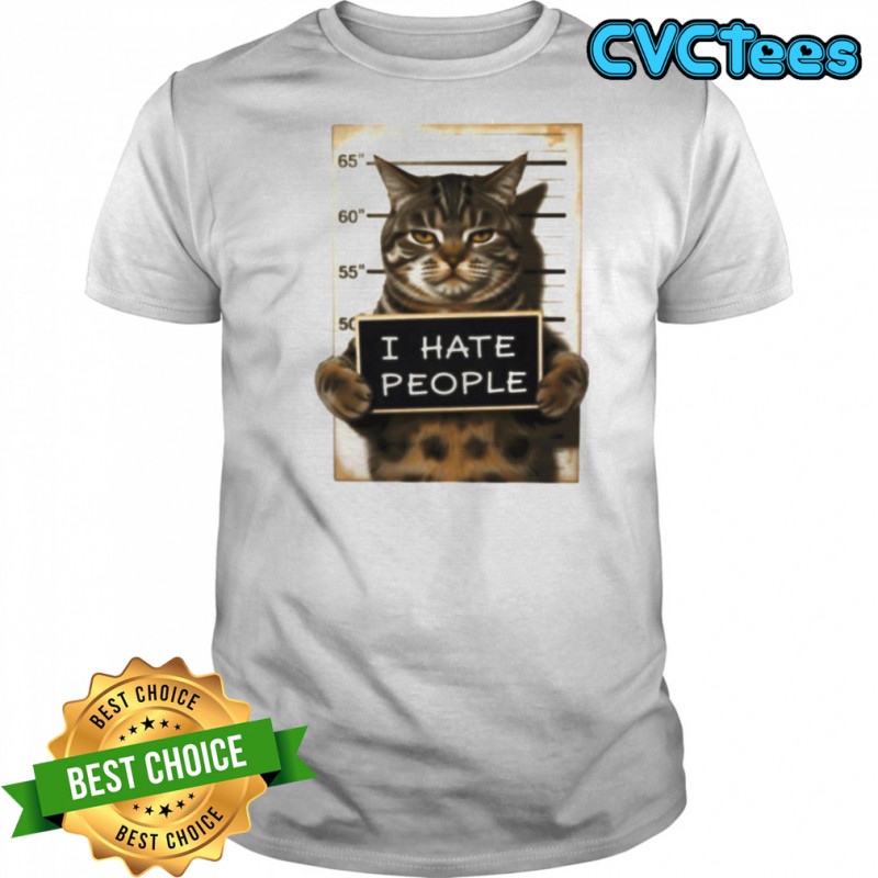 I Hate People Cat shirt