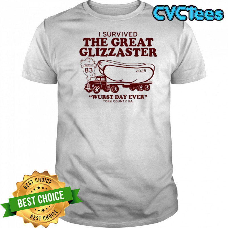 I Survived The Great Glizzaster York County, PA T-Shirt