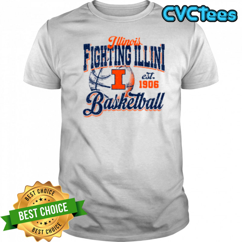 Illinois Basketball Shirt Retro