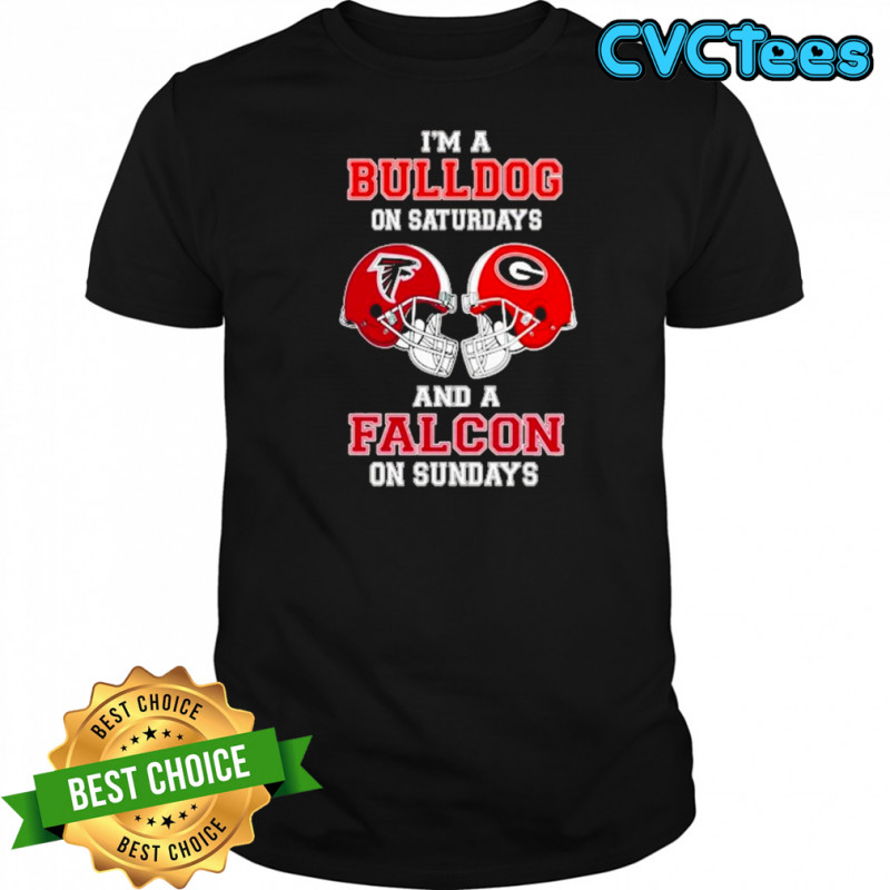 I’m A Georgia Bulldogs On Saturdays And A Atlanta Falcons On Sundays Helmet 2025 Shirt