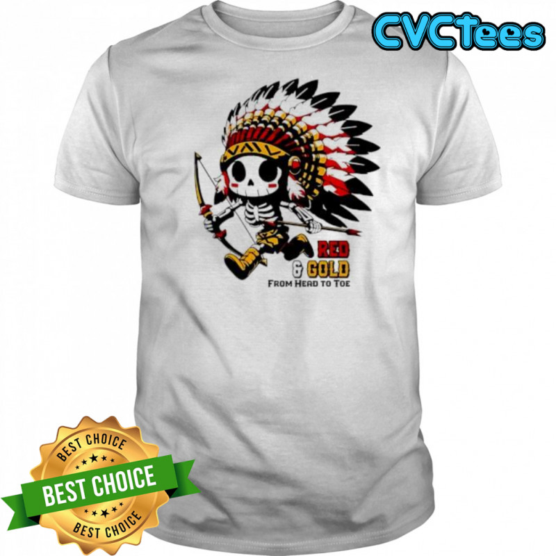 Kansas City Chiefs Red and Gold From Head To Toe shirt