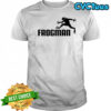 Leaping Frogman black white shirt