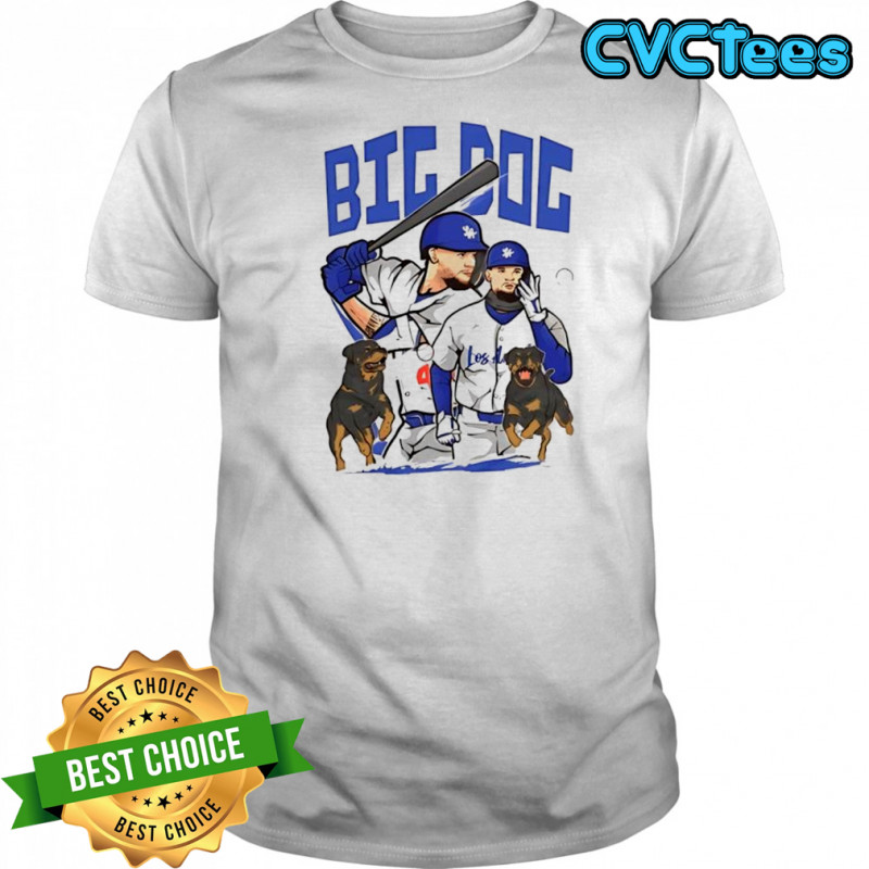 Los Angeles Dodgers baseball the big dog vintage graphic shirt