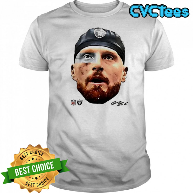 Maxx Crosby Las Vegas Raiders football head player signature shirt