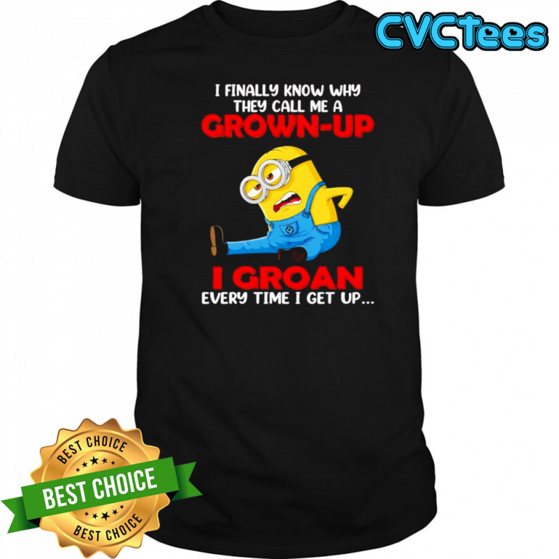 Minion I finally know why they call me a grown up shirt