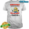 Minion stupid people are like glow sticks out of them until the light comes on shirt