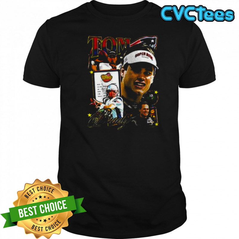 New England Patriots Tom Brady 6th round to the GOAT signature shirt