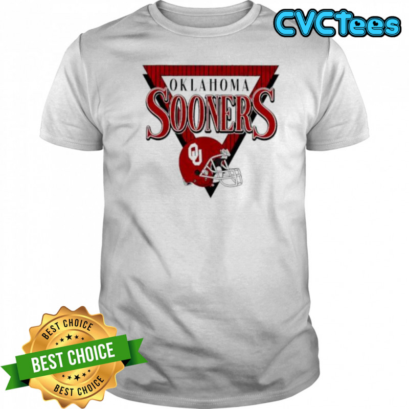 Oklahoma Sooners helmet triangle shirt