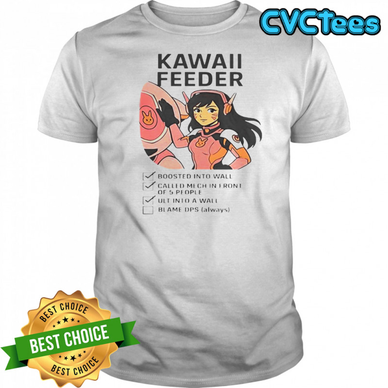 Overwatch D.Va Kawaii Feeder Gamer Checklist T-Shirt