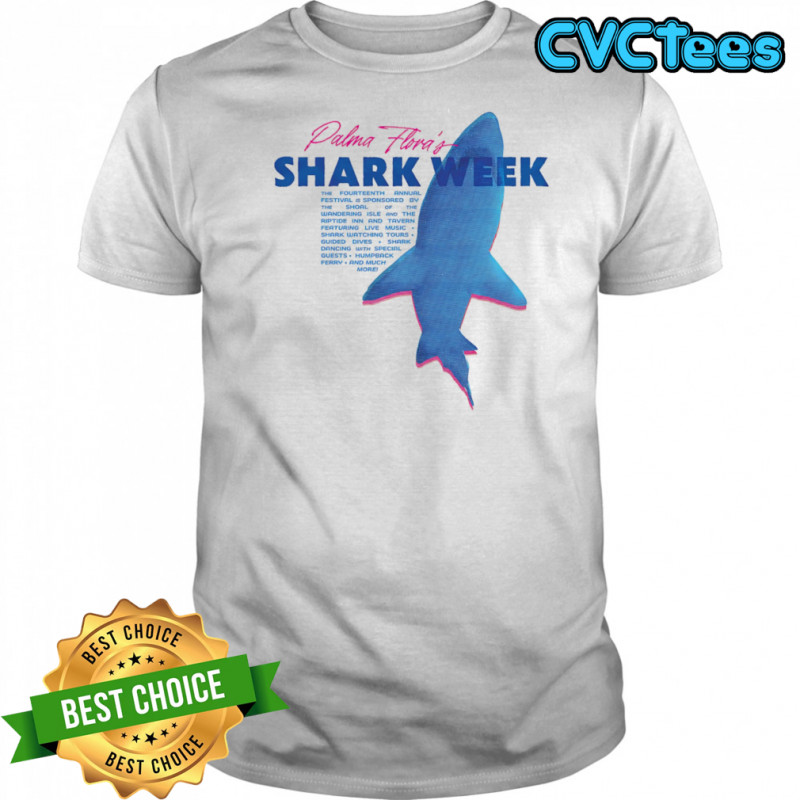 Palma Florida’s shark week shirt