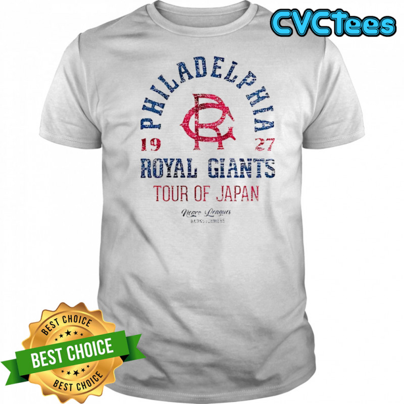 Philadelphia Royal Giants Tour Of Japan 1927 shirt