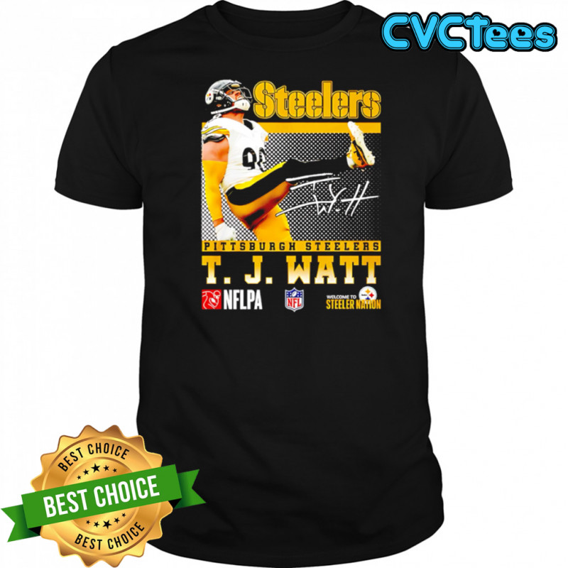 T. J. Watt Pittsburgh Steelers Signature shirt