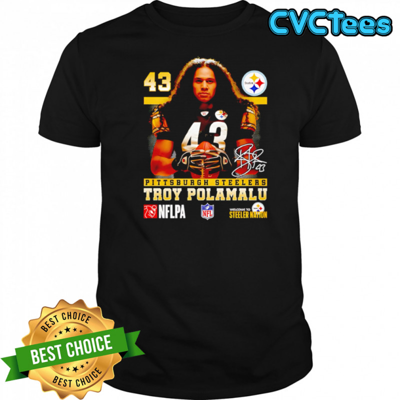 Troy Polamalu Pittsburgh Steelers Signature shirt