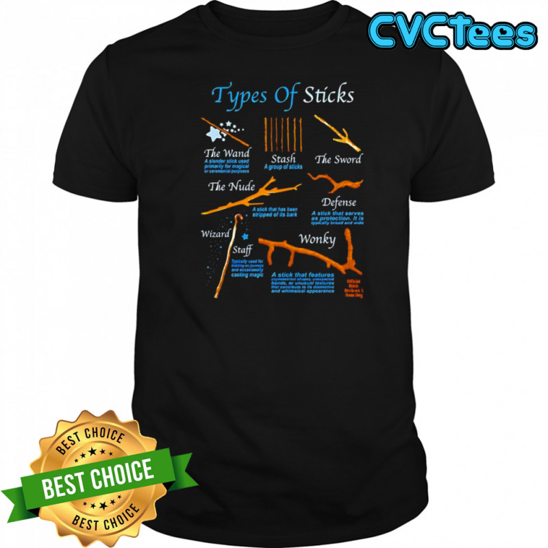 Types of sticks shirt