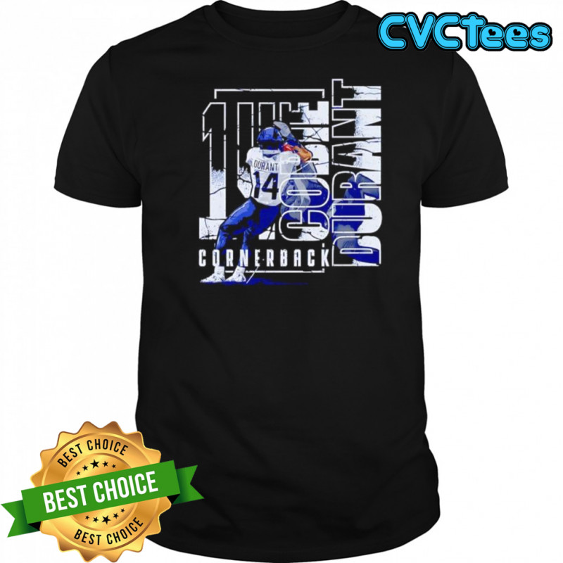 14 Go Durant Cornerback football player graphic shirt