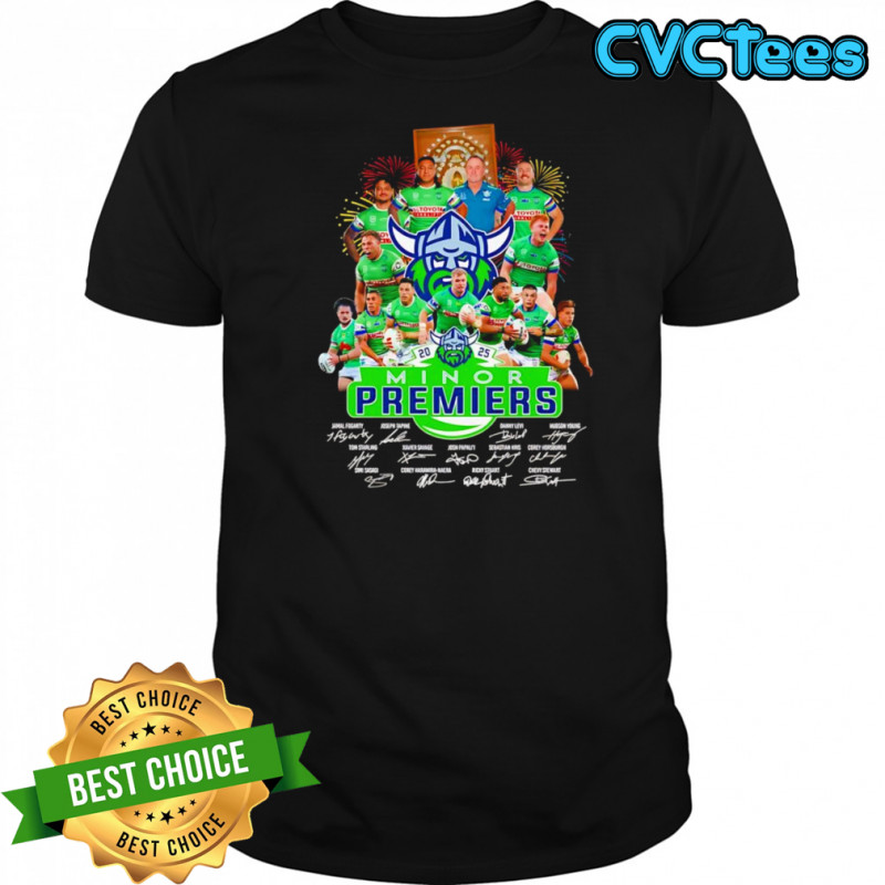 2025 Minor Premiers Canberra Raiders signature shirt