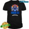 Amon Ra Egyptian god holding football sticks player number 14 shirt