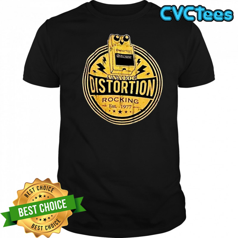 Analog distortion rocking est 1977 vintage shirt