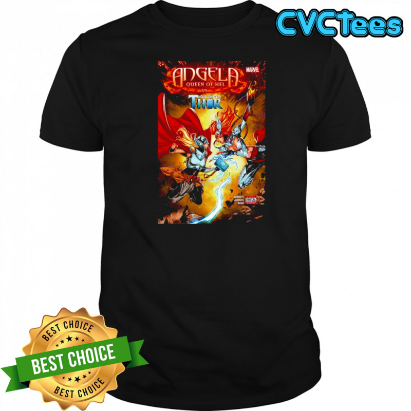 Angela Queen of Hel vs the mighty Thor Marvel Comics shirt