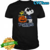 Awesome Snoopy Tampa Bay Rays MLB Pumpkin Halloween Peanuts Cartoon 2025 T-Shirt