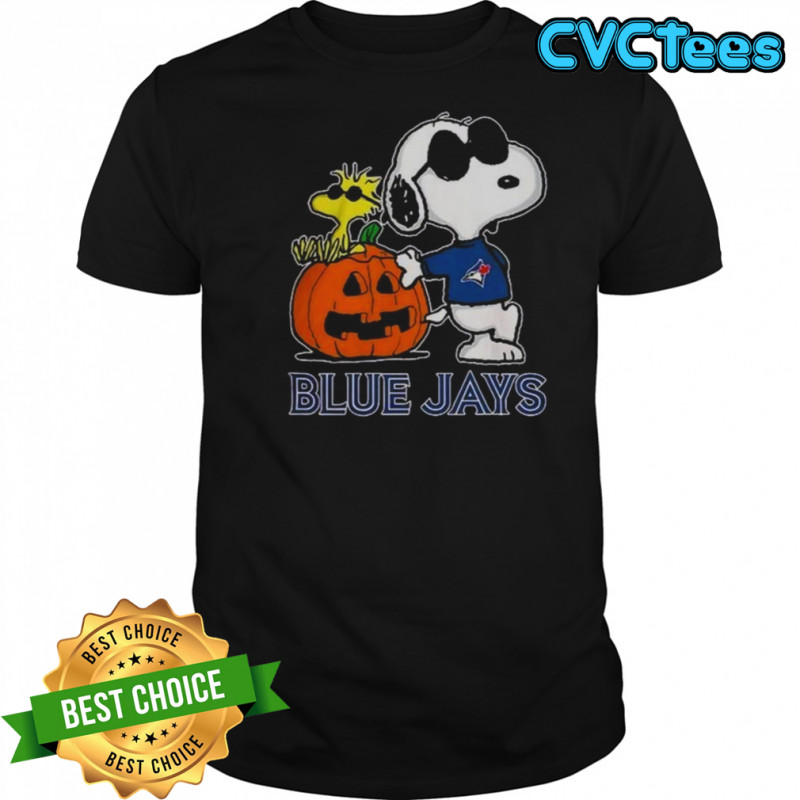Awesome Snoopy Toronto Blue Jays MLB Pumpkin Halloween Peanuts Cartoon 2025 T-Shirt