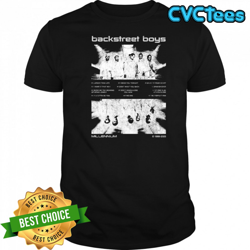 Backstreet Boys Mirrored Millennium 1999 2025 T-shirt