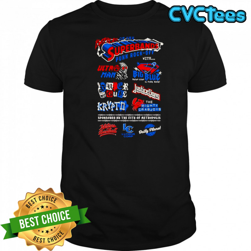 Battle of the Superbands punk rock off shirt