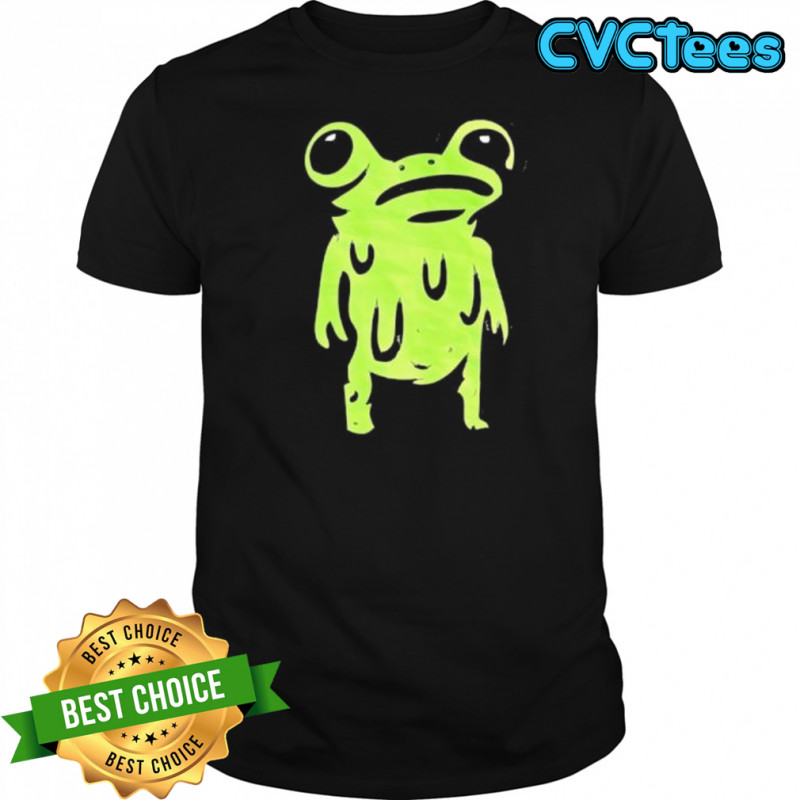 Big Eye Frog Green Slime Happy Face shirt
