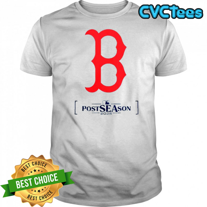 Boston Red Sox 2025 MLB Postseason logo shirt