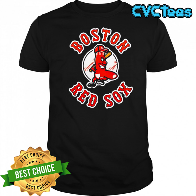 Boston Red Sox Baseball Funny Mascot Sock With Bat shirt