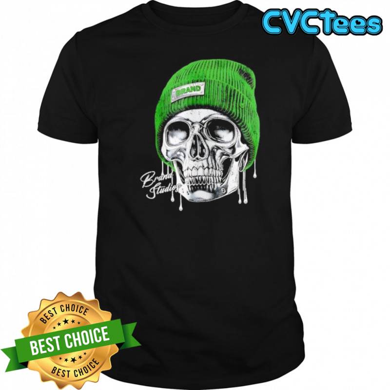 Brand Studios Skull Wearing Beanie Streetwear shirt
