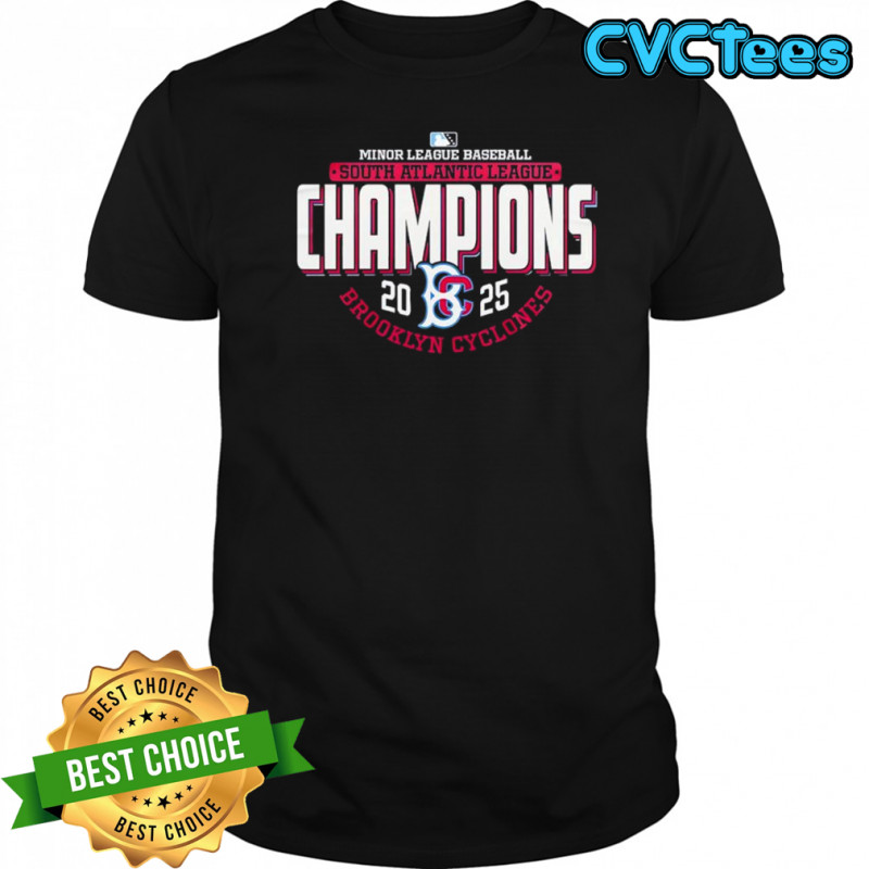 Brooklyn Cyclones Minor League Baseball 2025 South Atlantic League Champion shirt