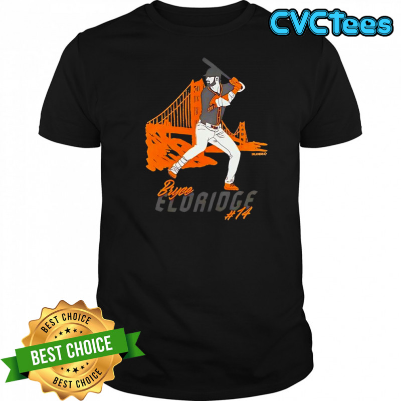 Bryce Eldridge number 14 signature San Francisco Giants Baseball shirt