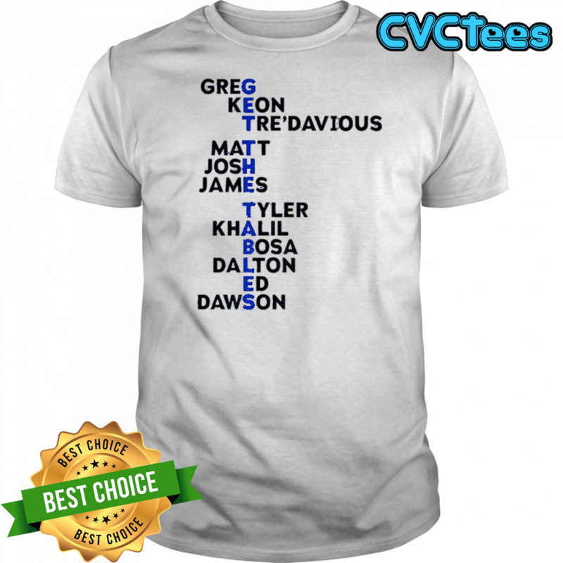 Buffalo Bills Players Get the Tables Names shirt