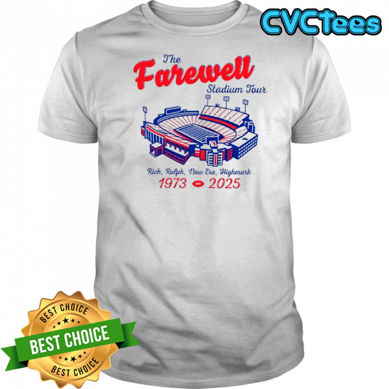 Buffalo Bills the Farewell stadium tour rich ralph new era highmark 1973 2025 shirt