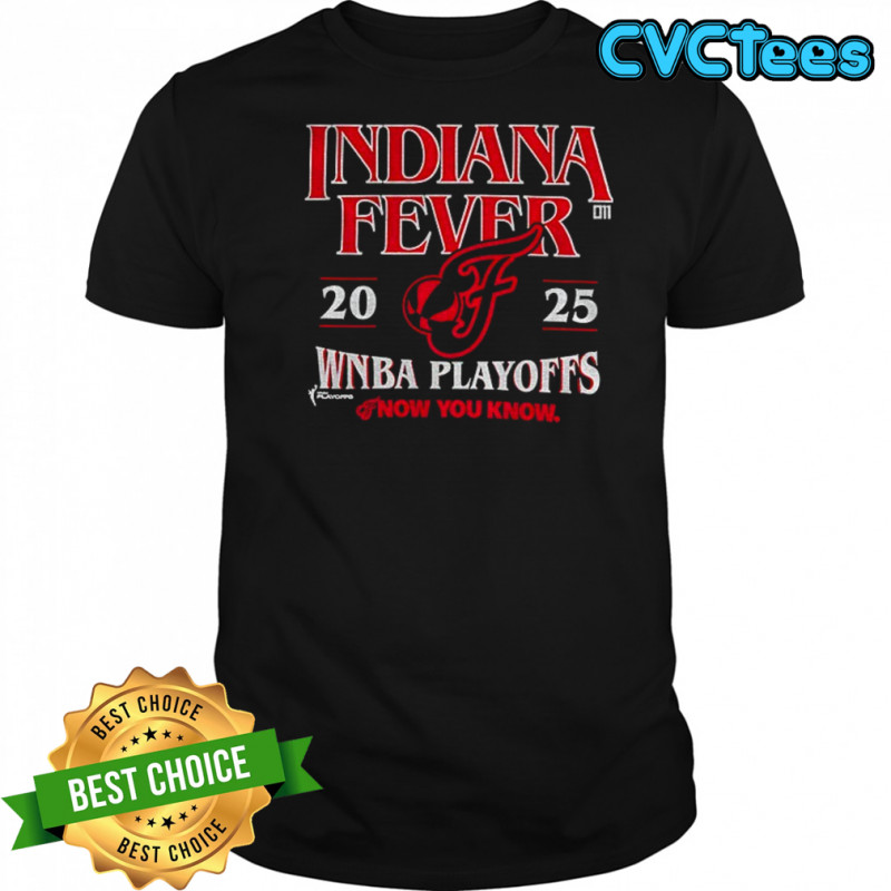 Caitlin Clark wearing Indiana Fever 2025 WNBA Playoffs now you know shirt
