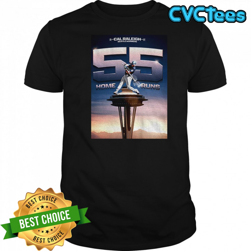 Cal Raleigh Seattle Mariners Baseball MLB 55 Home Runs shirt