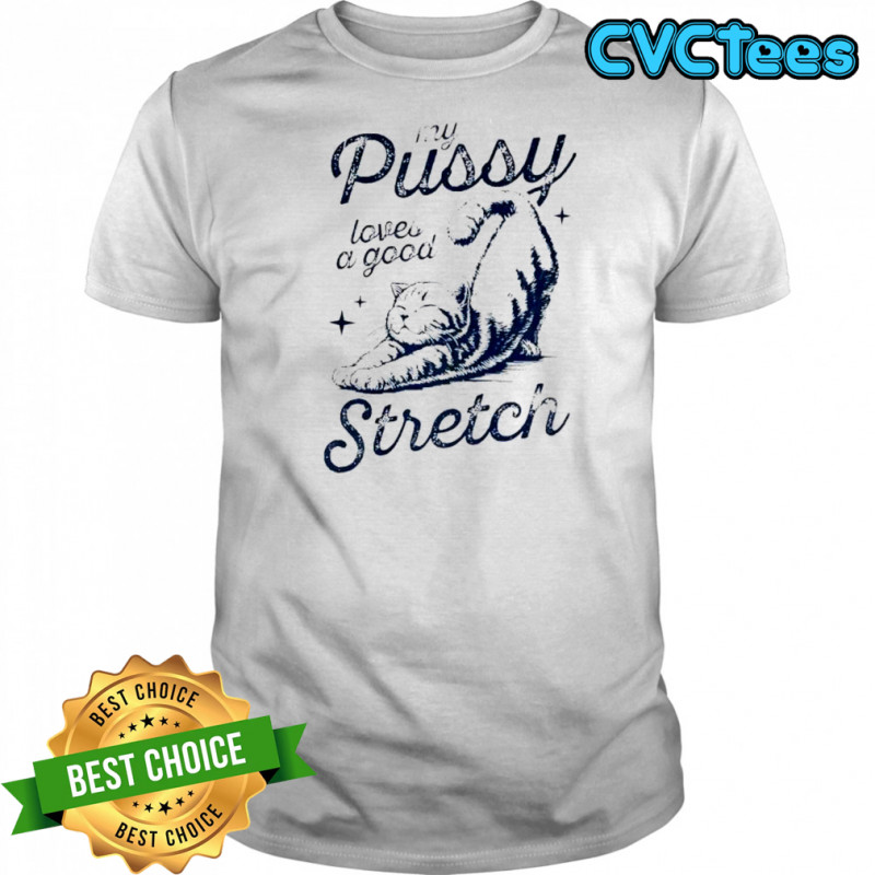 Cat my pussy loves a good stretch shirt