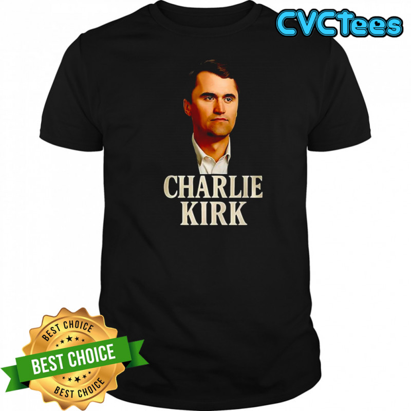 Charlie Kirk big face shirt