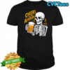 Cheers To The Afterlife Skeleton Holding Beer Halloween shirt