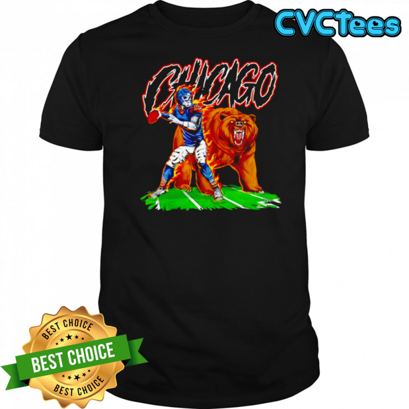 Chicago Bears Skeleton Football Player and Bear shirt