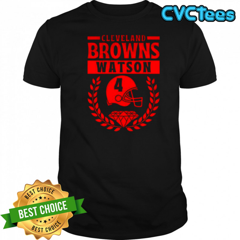 Cleveland Browns Watson Football Player 4 Helmet Diamond Logo shirt
