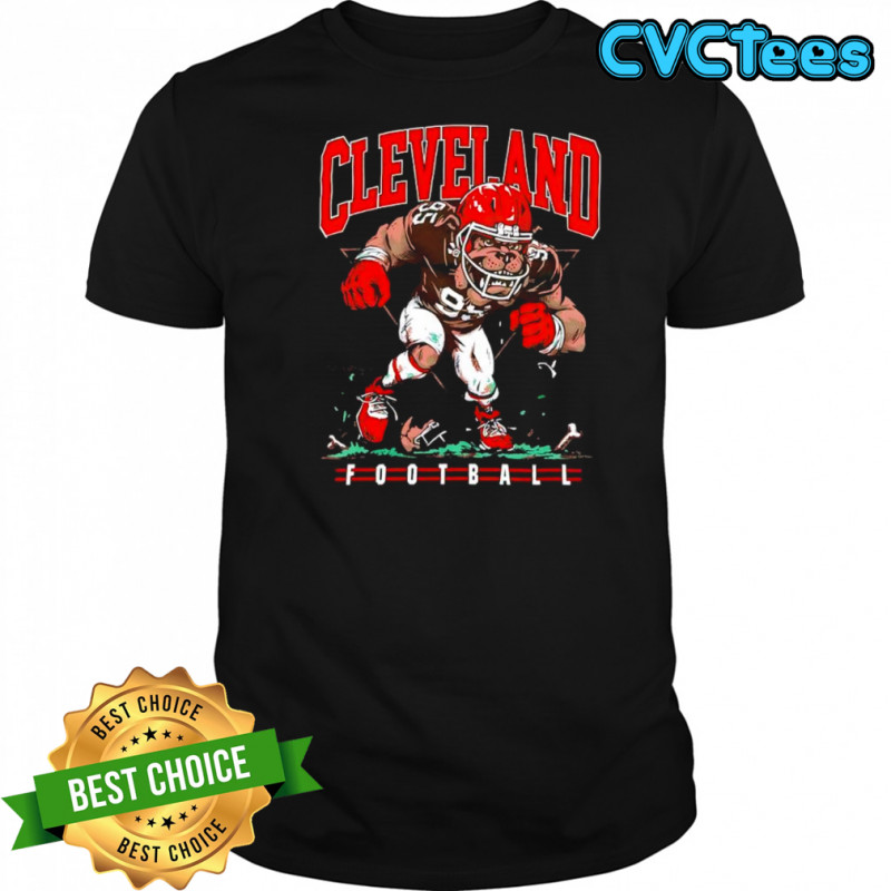 Cleveland Dawg Brown Football shirt