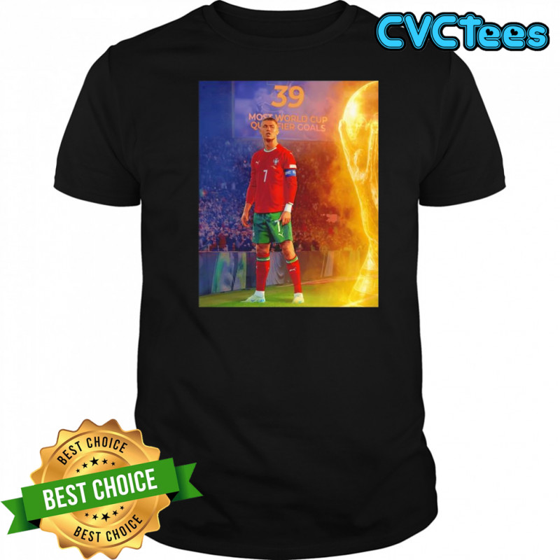 Cristiano Ronaldo Portugal 39 most world cup qualifiers goals shirt