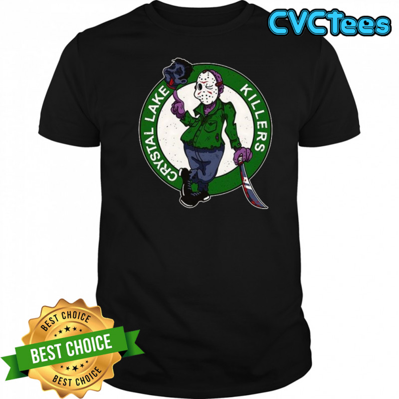 Crystal Lake Killers Jason Voorhees Holding Head Knife shirt