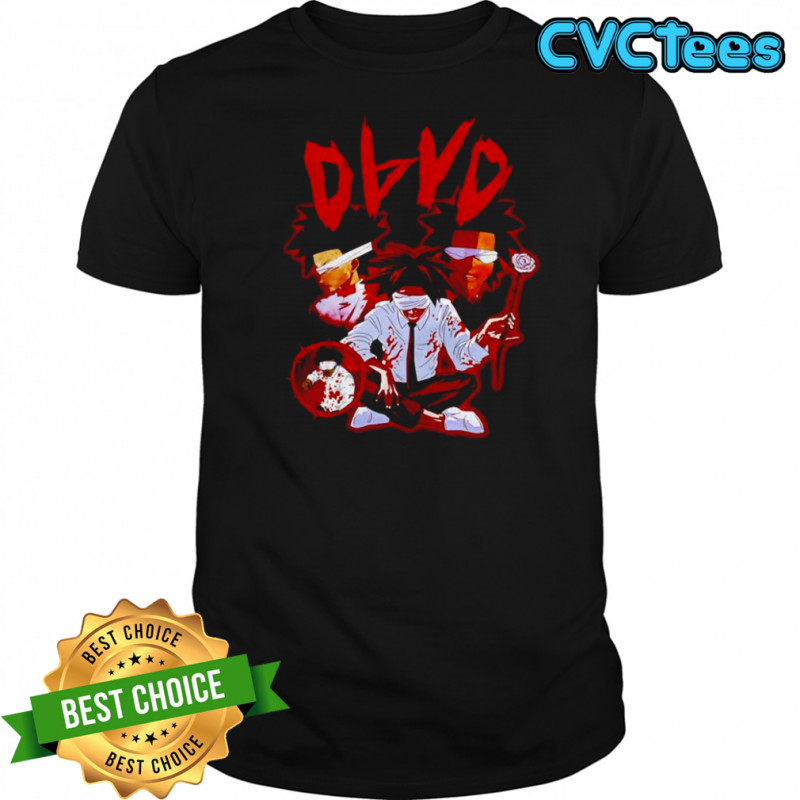 D4vda blindfold rose anime retro shirt